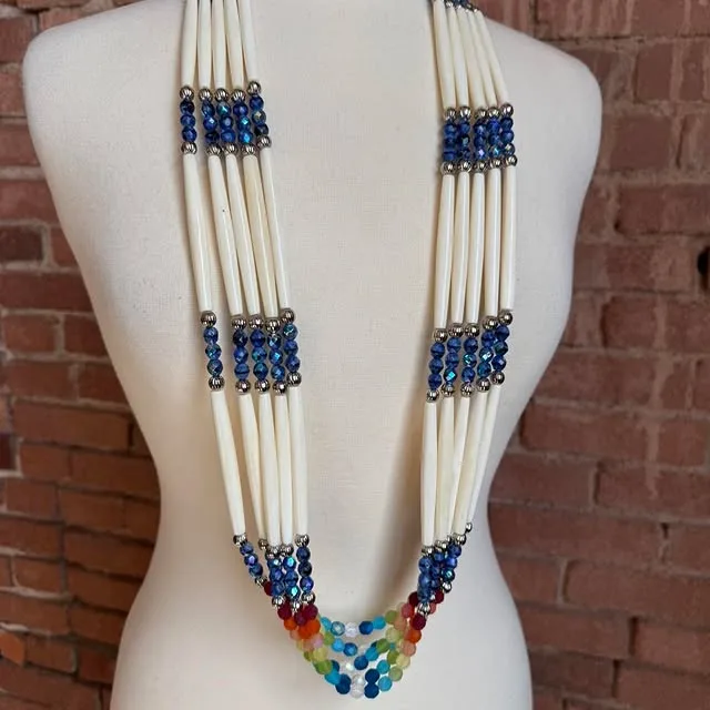 Those blue beads!
