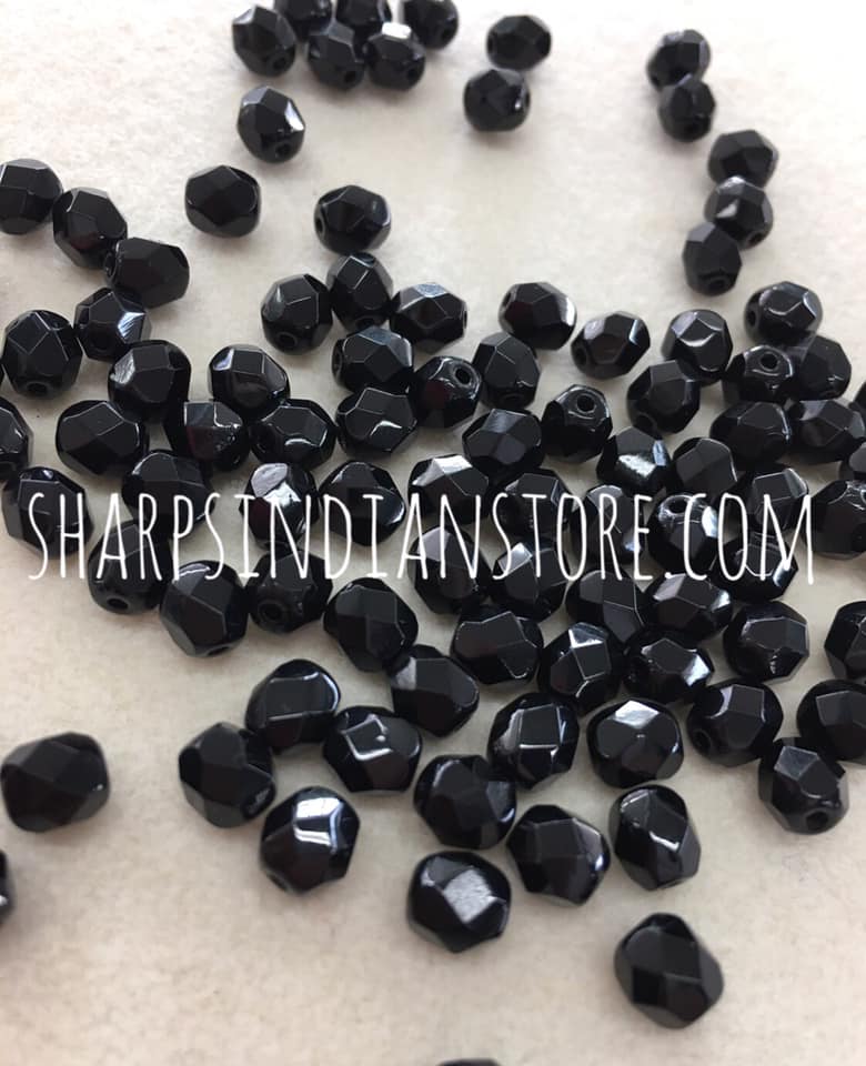 6mm Crystal/Clear AB Glass Beads-0551-34